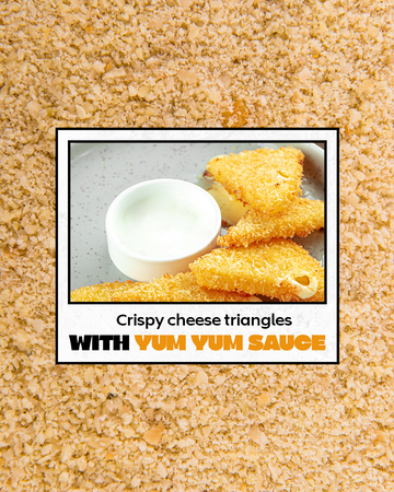 Crispy Cheese Triangles with Yum Yum Sauce